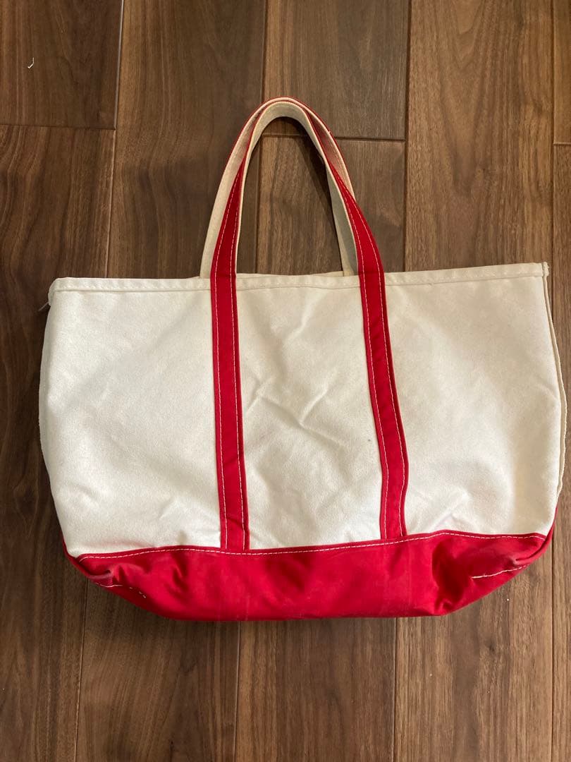 エルエルビーン キャンバス トートバッグ BOATANDTOTE USA製 赤