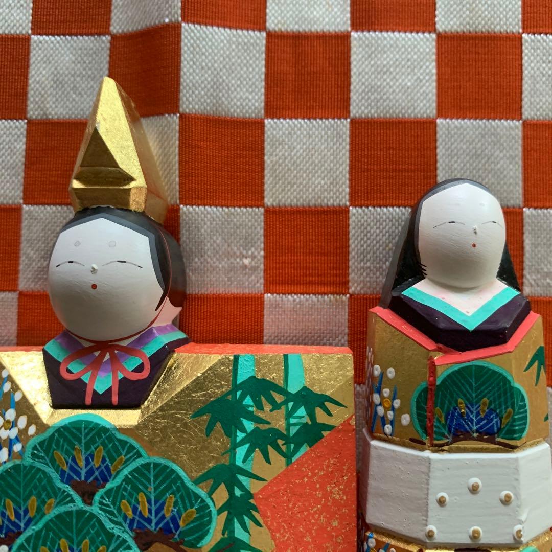 一刀彫　立ち雛　☆お値下げしました
