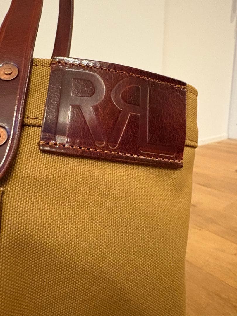 【未使用】RRLトートバッグ カーキ メンズ ラルフローレン キャンバス
