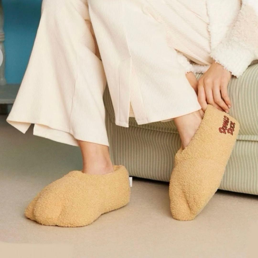 〈新品未使用 〉ジェラピケ ドナルド ポンチョ&ルームブーツ 2点セット