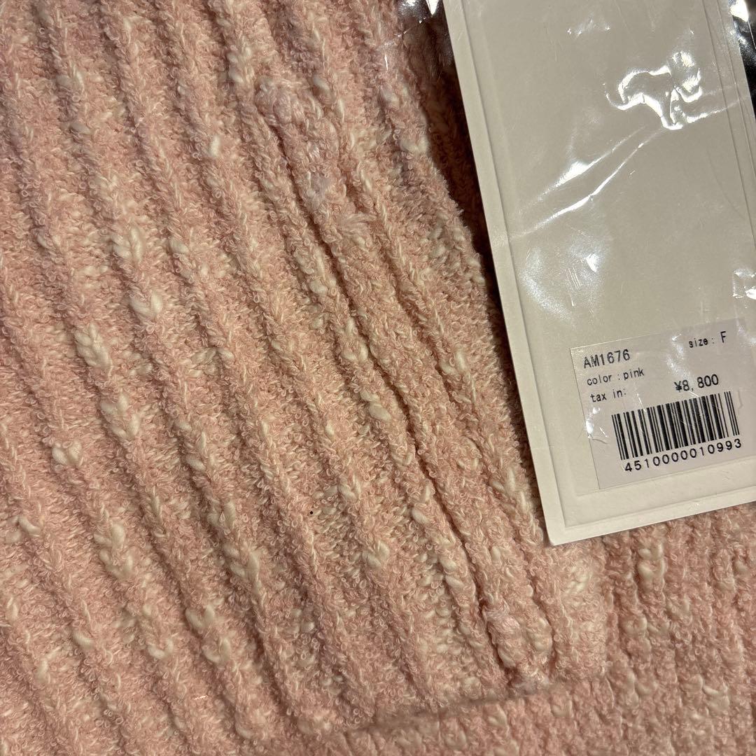トップス andmary Rumi knit tank pink