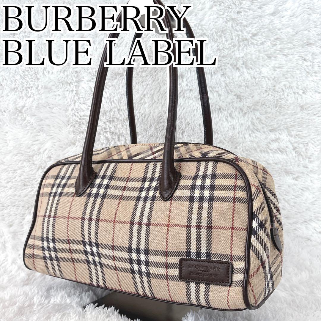 BURBERRY BLUE LABEL　ミニボストン　ノバチェック　三陽商会