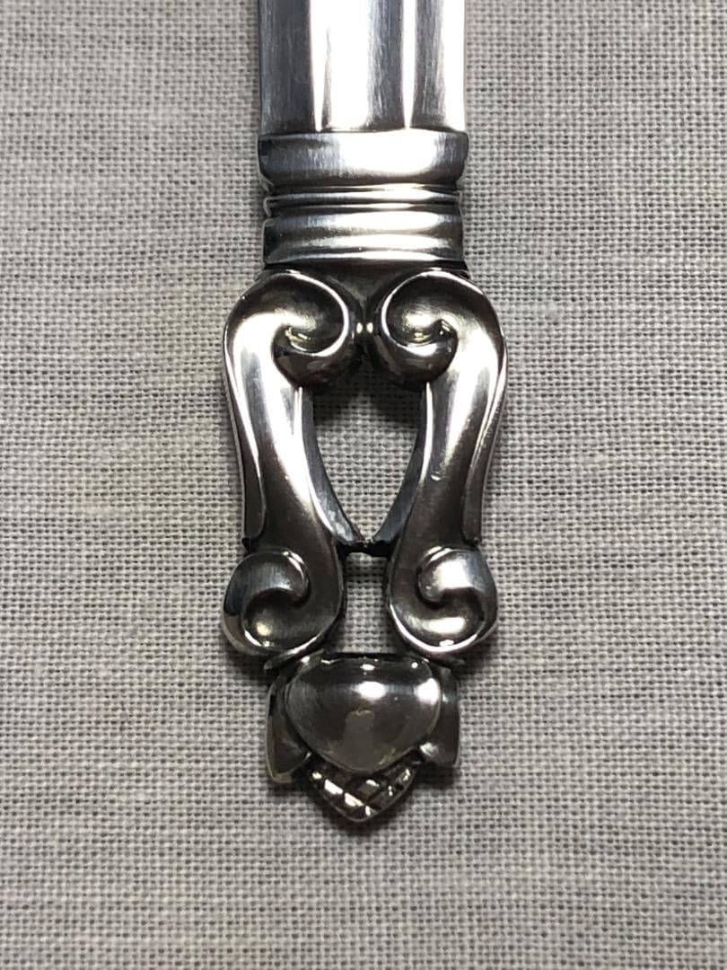 美品 ジョージジェンセン ACORN ディナースプーン STERLING ①