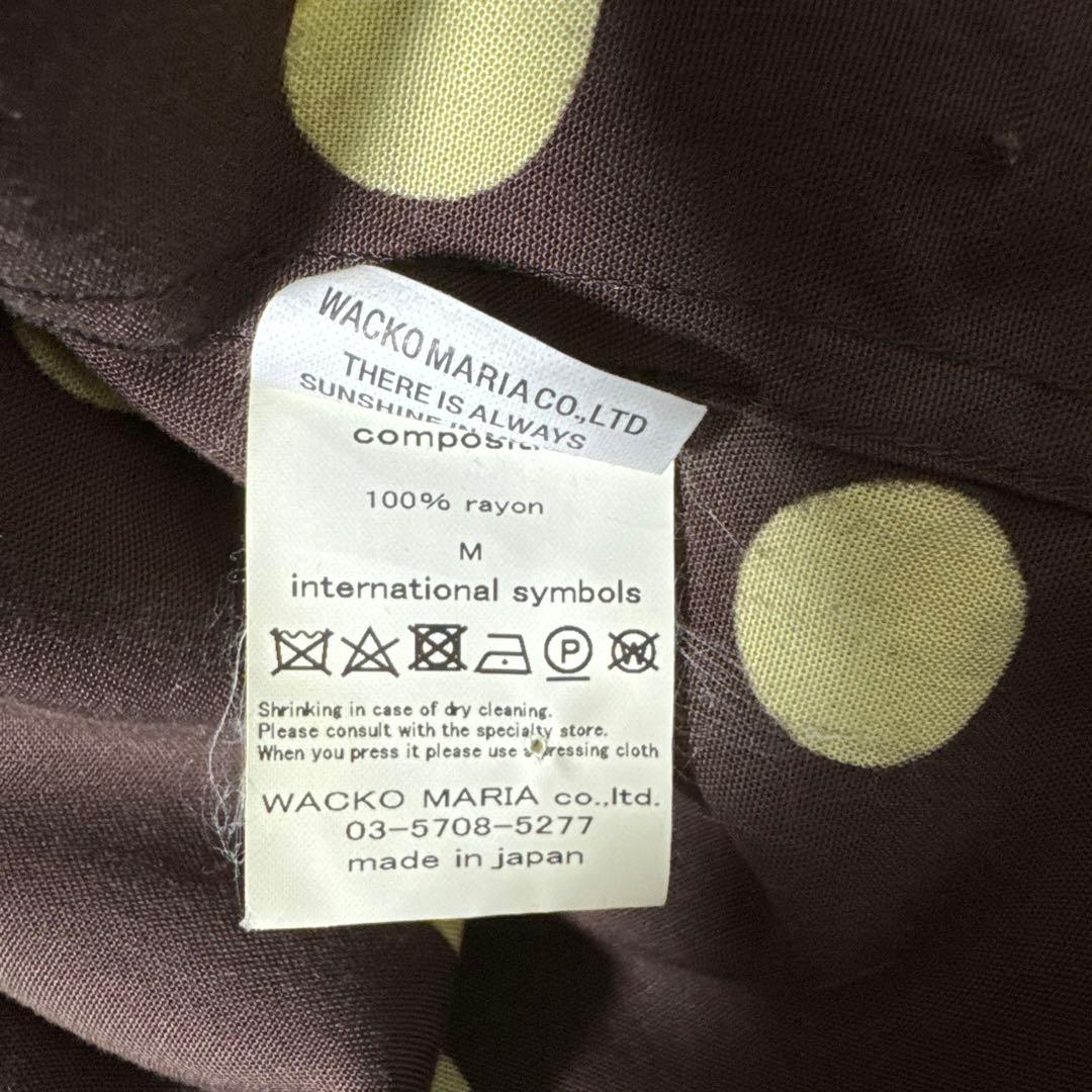 WACKOMARIA レーヨンシャツ 柄シャツ ドット柄 最終値下げ