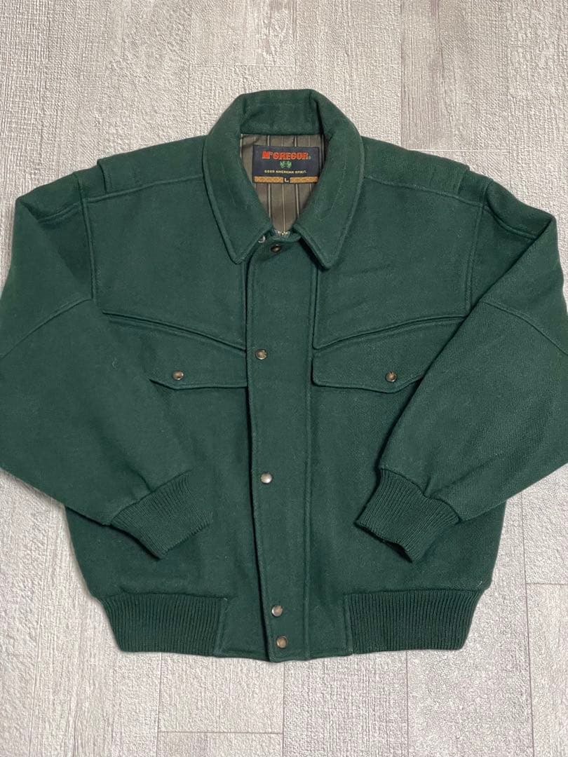 極美品!80's McGREGOR A-2 wool bomber jacket
