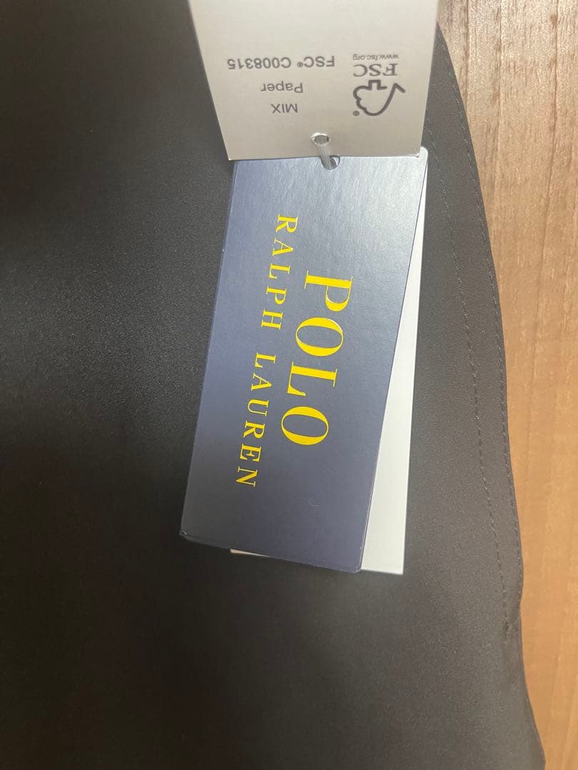 【新品未使用】POLO Ralph Laurenポロロゴ刺繍入り黒水着M