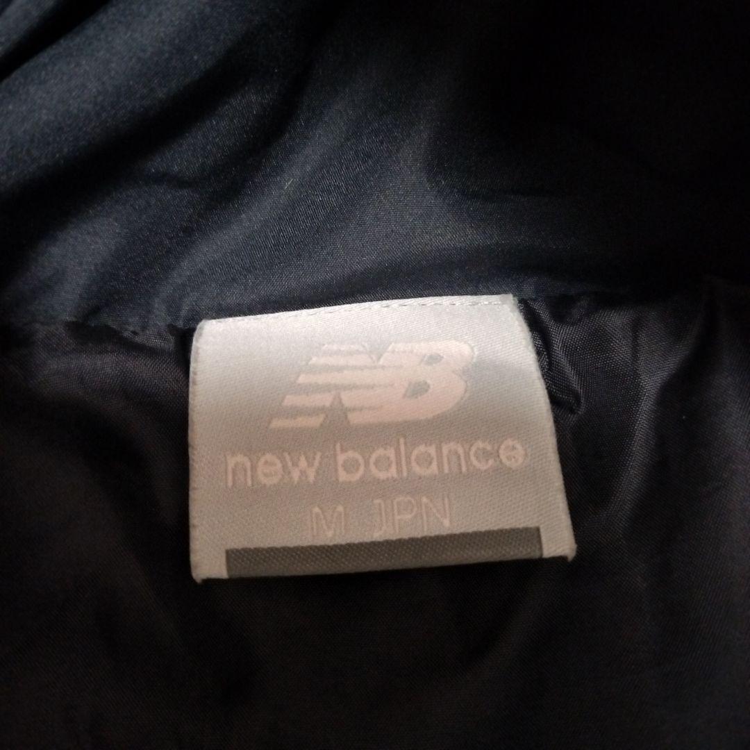 NEW BALANCE　ウインドパデットロングコート　ベンチコート　黒　M　中綿