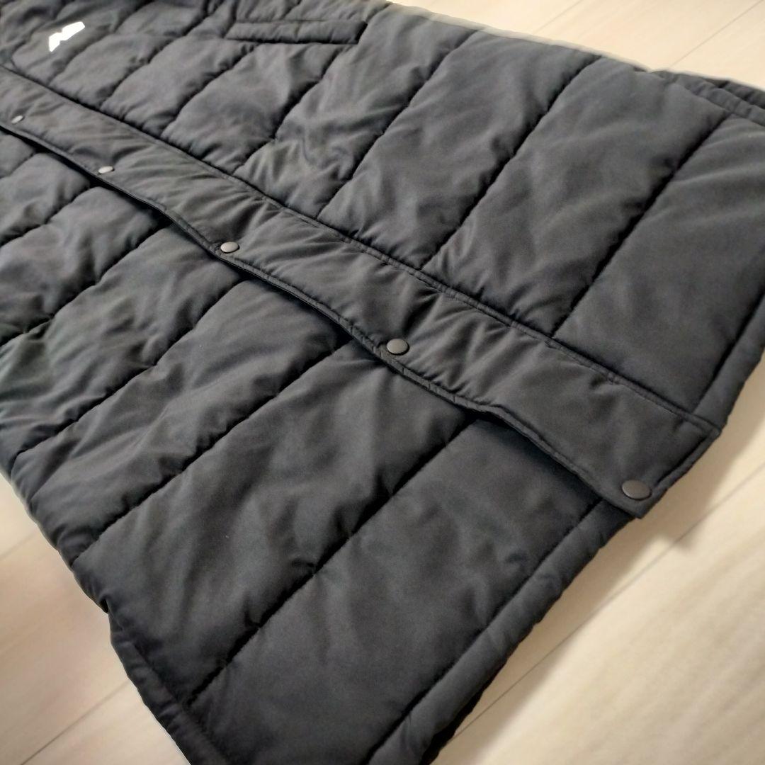 NEW BALANCE　ウインドパデットロングコート　ベンチコート　黒　M　中綿