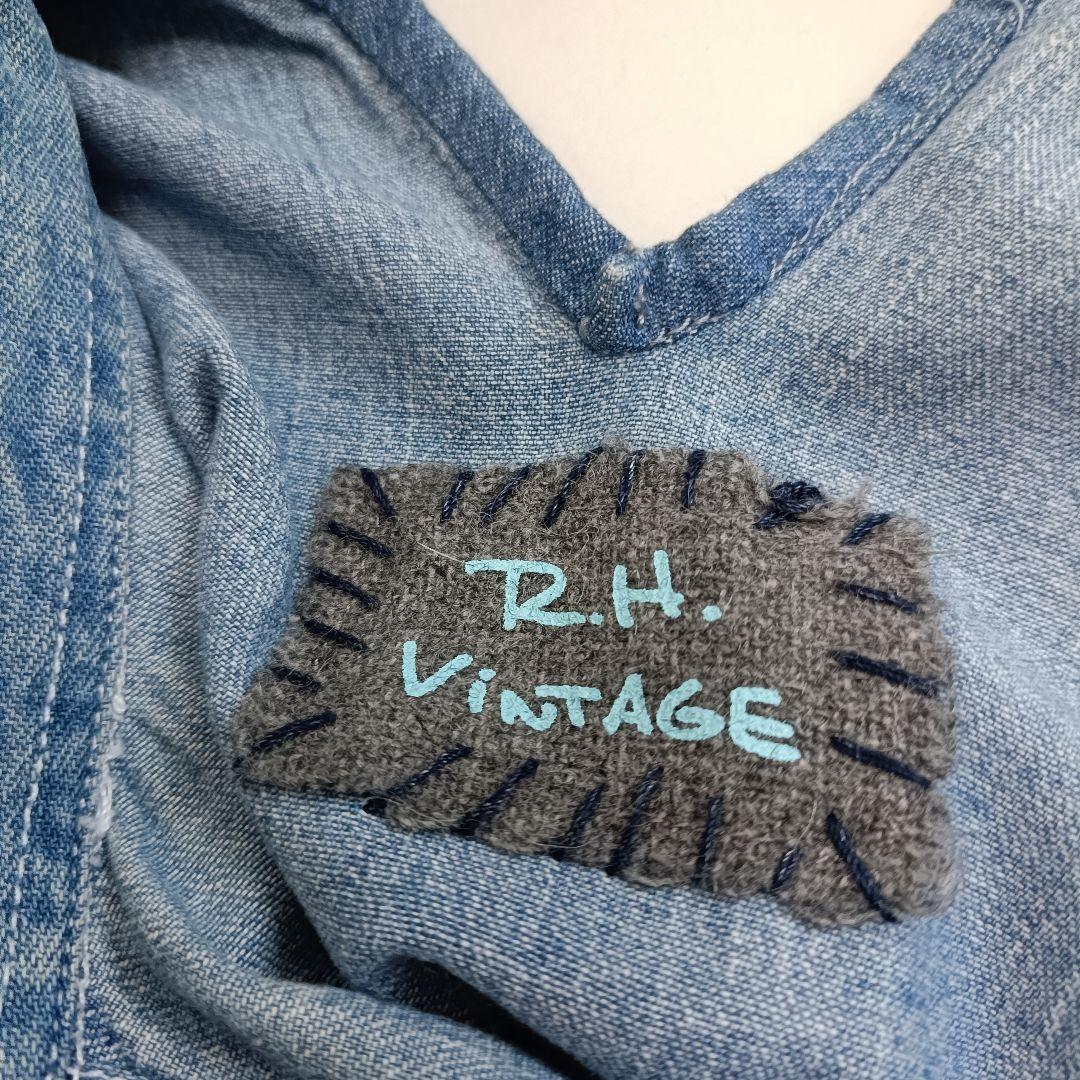 RH Vintage パッチワークデニムフリルワンピース ドレス