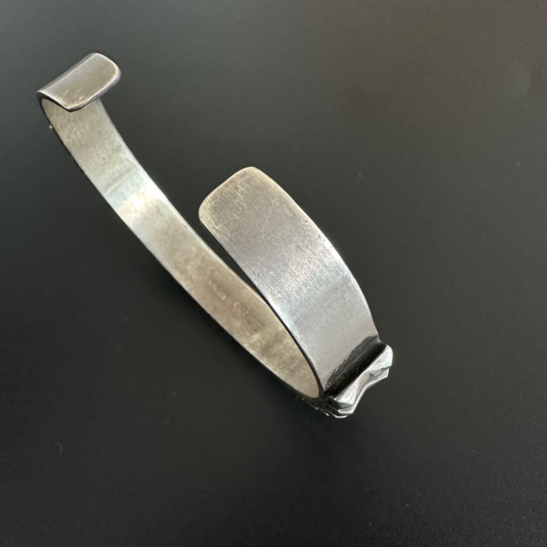 Navajo Leander Tahe カットワーク バングル　9mm幅