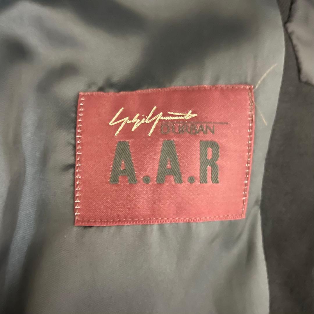 極美品 yohji yamamoto A.A.R ウールトレンチコート ブラック