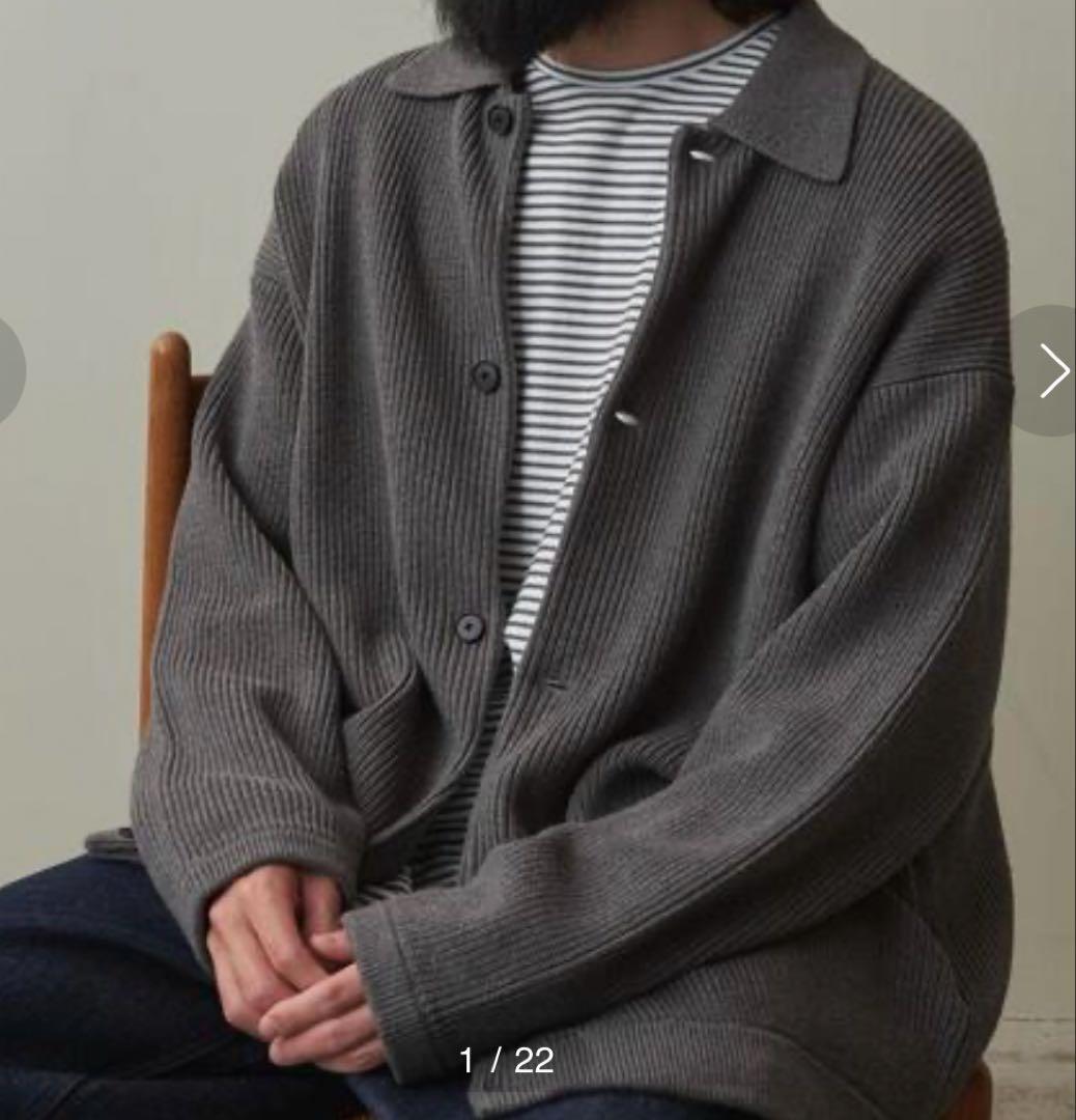 Steven Alan コットン/カシミヤ　ポロカーディガン