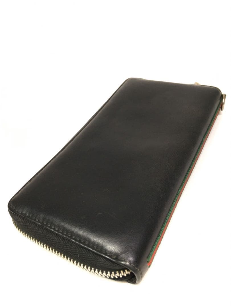 美品　グッチ　レザー　シェリーライン　長財布