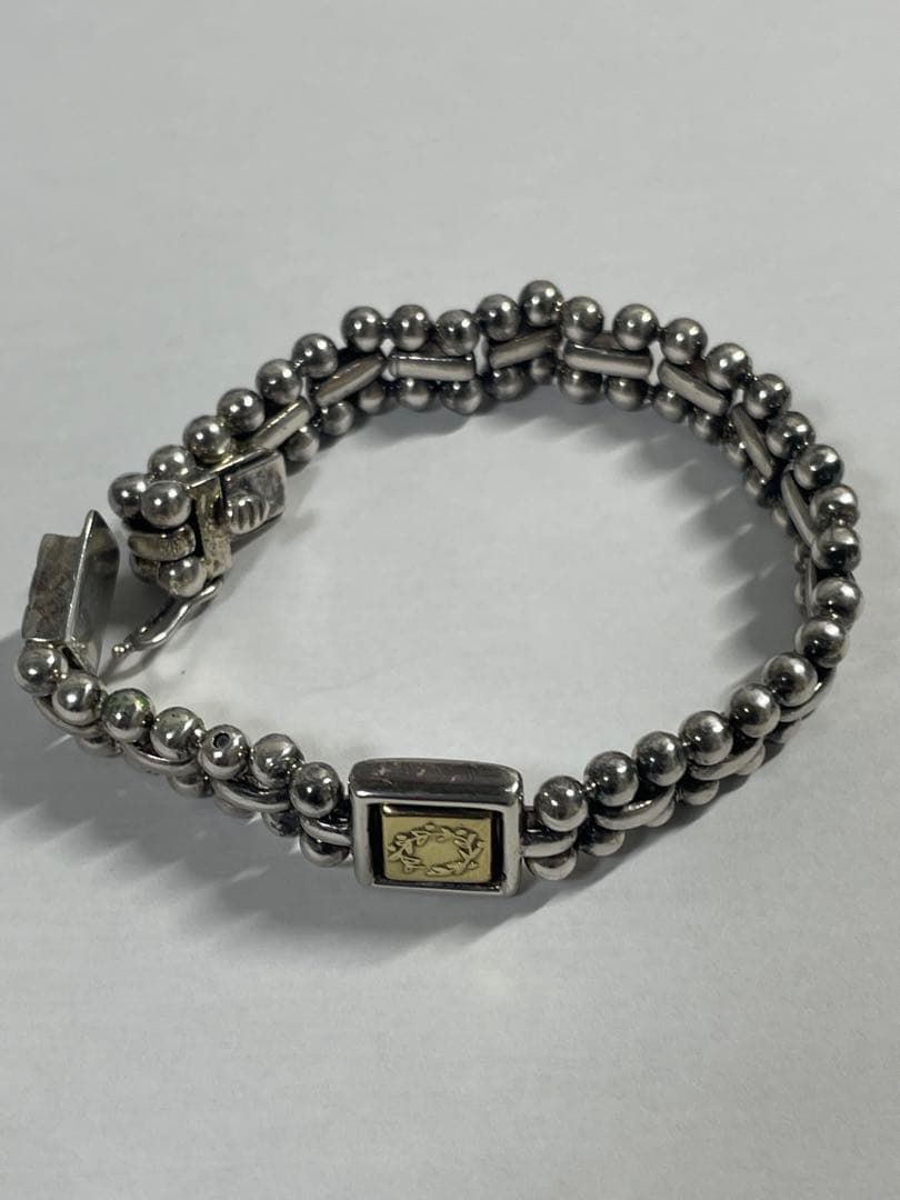 最終值下SV925/K18金ブレスレット