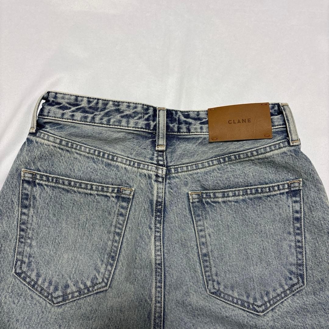 美品 CLANE クラネ SECOND DENIM PANTS ワイドパンツ