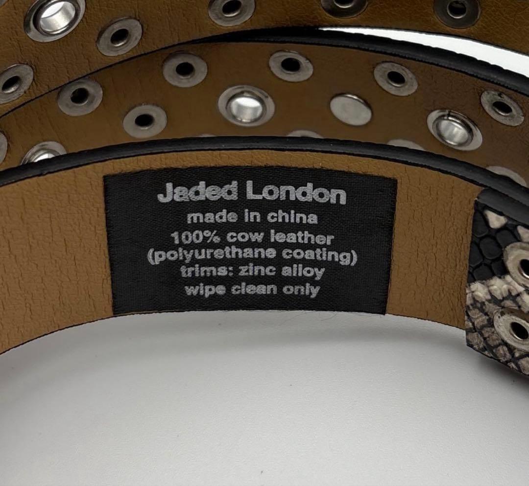 JADED LONDON　新品タグ付　スネーク柄　ベルト　24時間以内発送