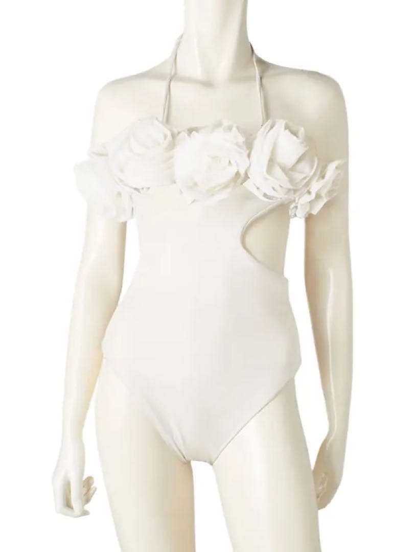【新品未使用】Flower motifカッティングワンピース