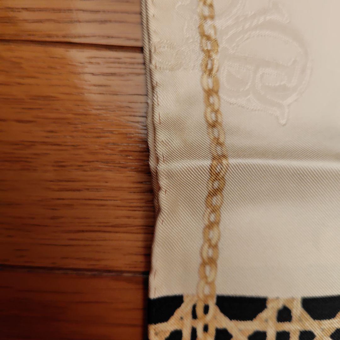【ビンテージ】Christian Dior シルクスカーフ チェック柄