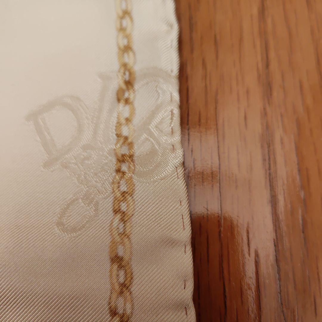 【ビンテージ】Christian Dior シルクスカーフ チェック柄