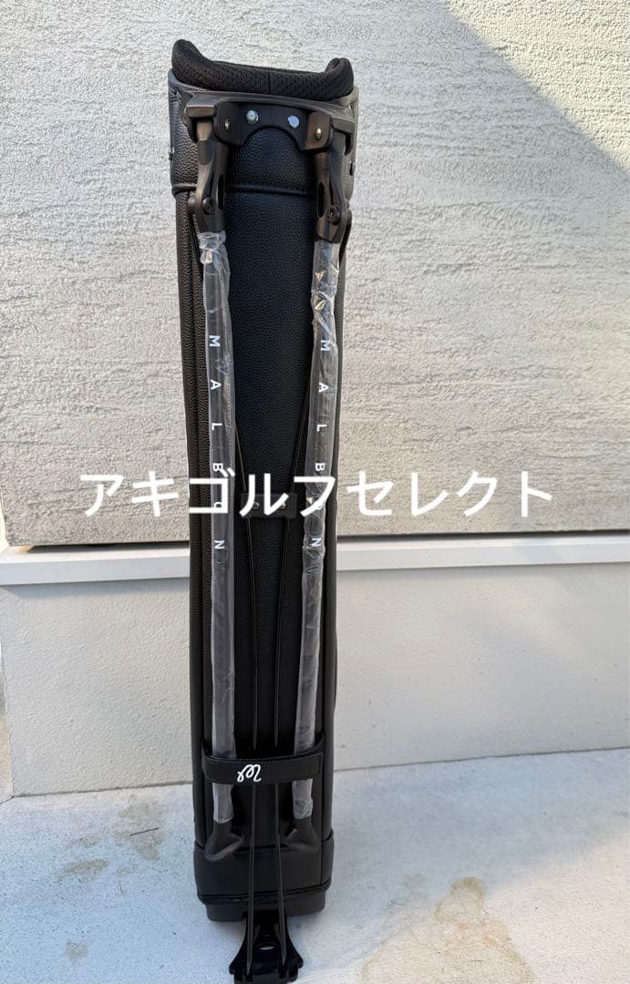 即日発送マルボン Malbon 新作 ゴルフキャディバッグスタンド式　ブラック