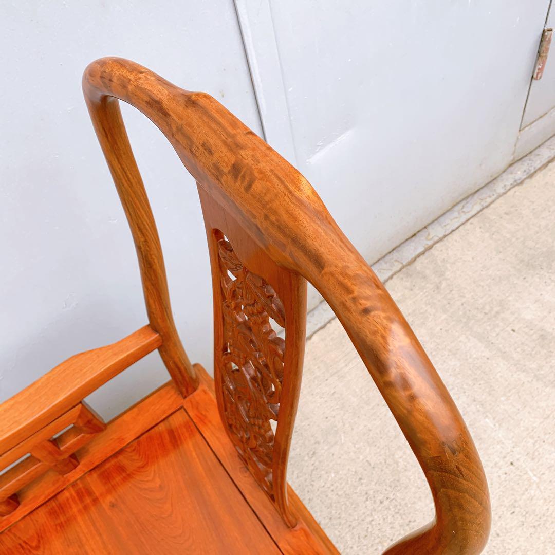 【稀少品】中国家具 ダイニング アームチェア 唐木家具 李朝家具 花梨