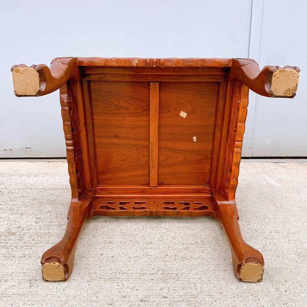 【稀少品】中国家具 ダイニング アームチェア 唐木家具 李朝家具 花梨