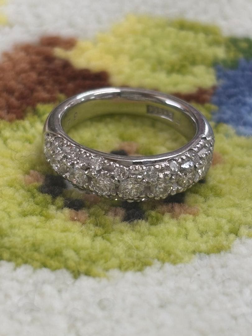 ダイヤモンドピンキーリング/Pt900/0.79ct