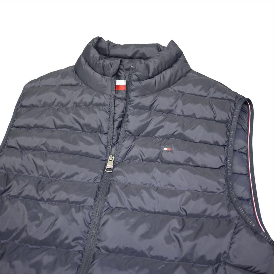 新品 トミーヒルフィガー THPROTECT 軽量 耐水 中綿ベスト XXL 紺