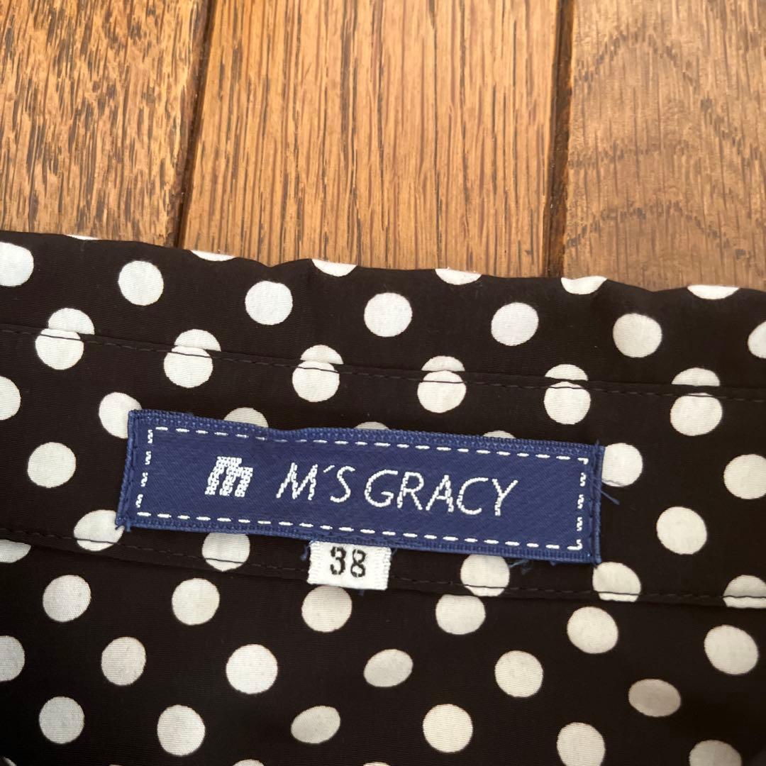 M'S GRACY 美品　トップス　ドット　大人かわいい　上品