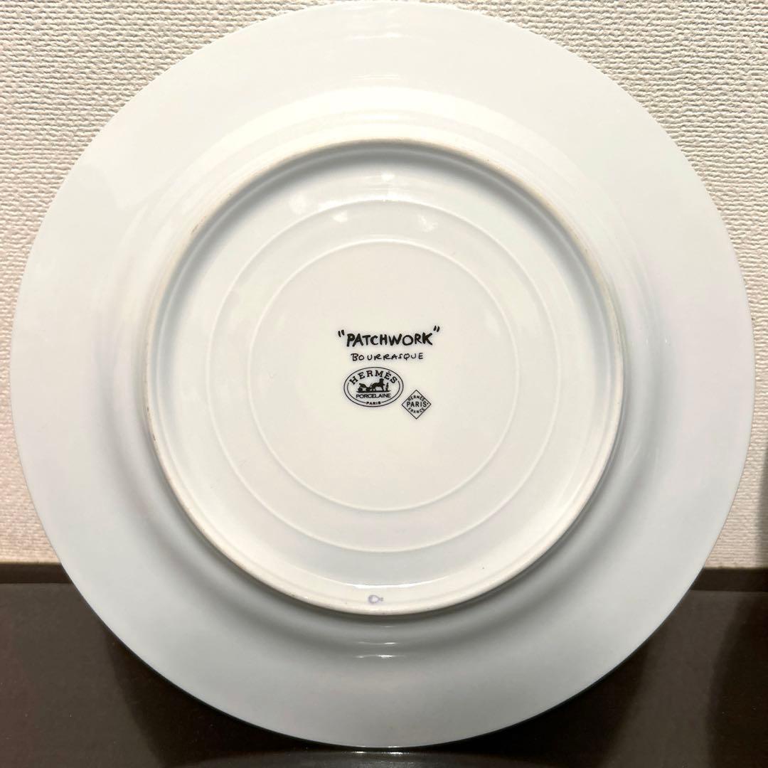 【未使用極美品】希少♪ HERMES エルメス パッチワーク プレート 2枚