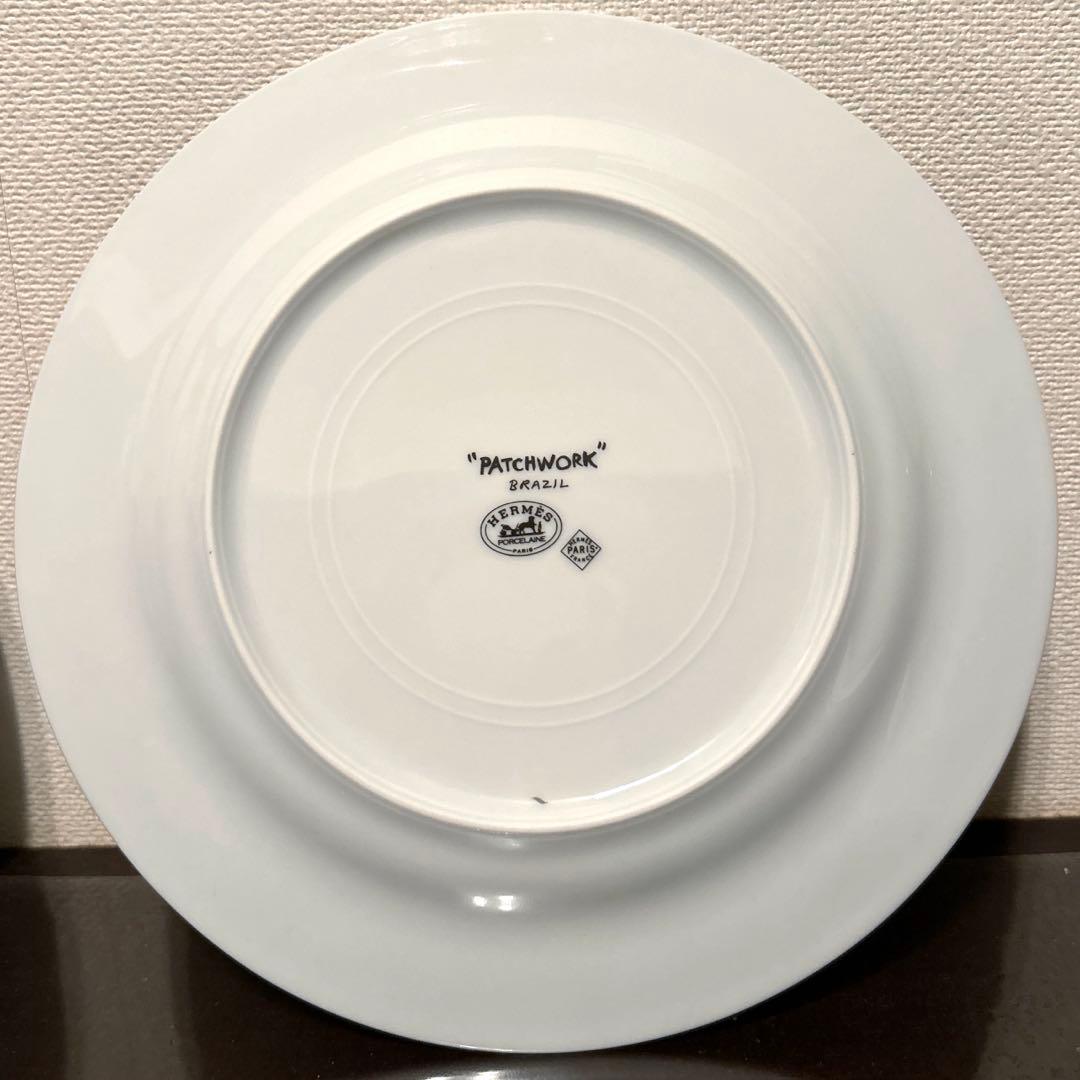 【未使用極美品】希少♪ HERMES エルメス パッチワーク プレート 2枚