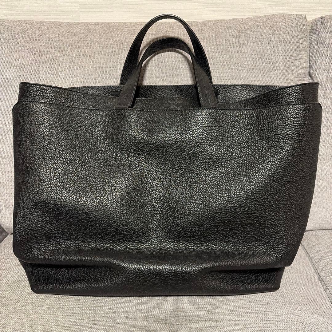 BALLY ブラック レザートートバッグ
