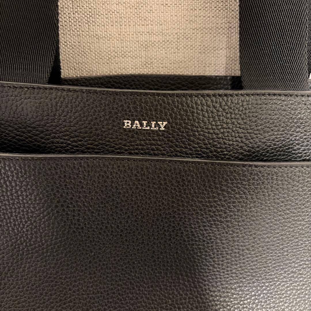 BALLY ブラック レザートートバッグ