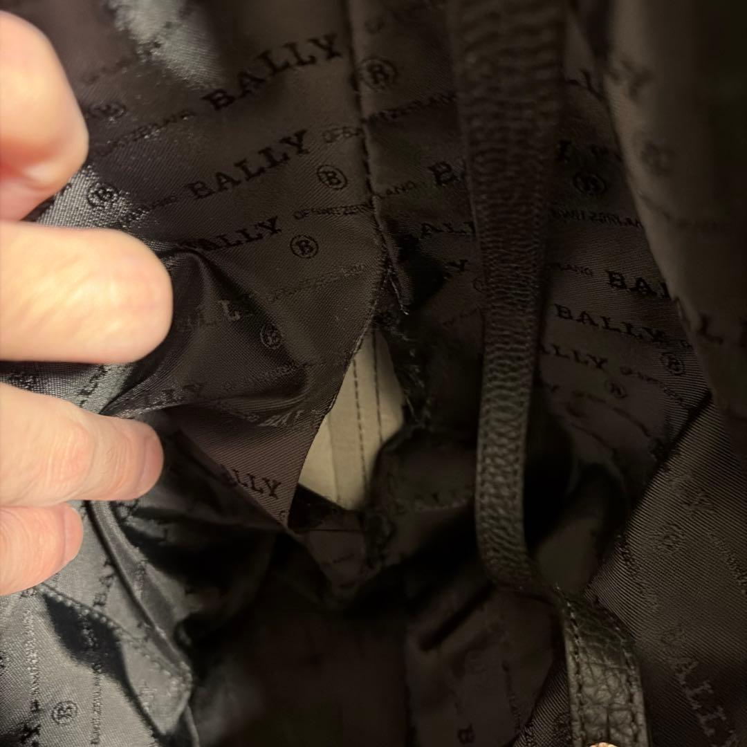 BALLY ブラック レザートートバッグ