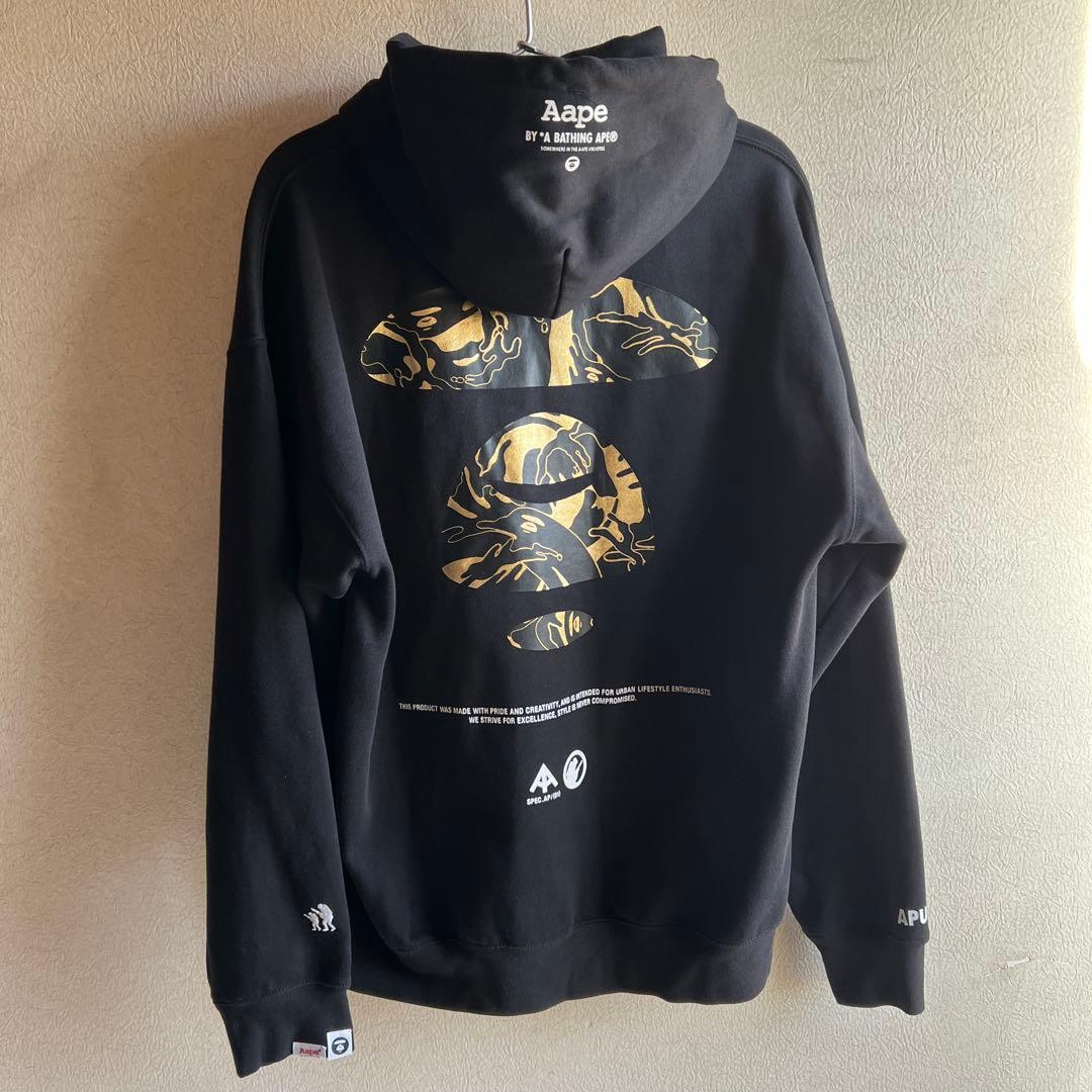 Aape APUNVS ブラックパーカー Mサイズ