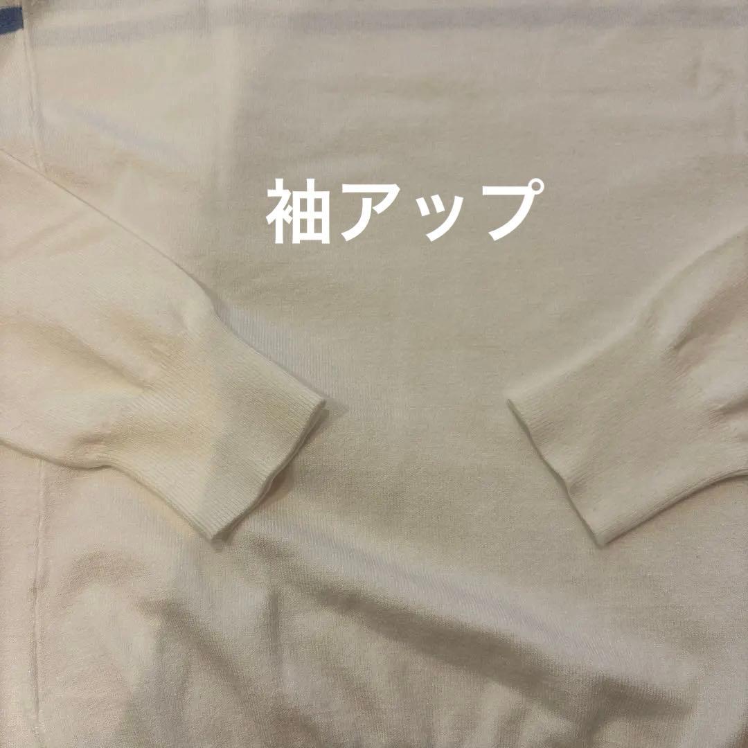 descente レディース セーター ホワイト/ブルー　M