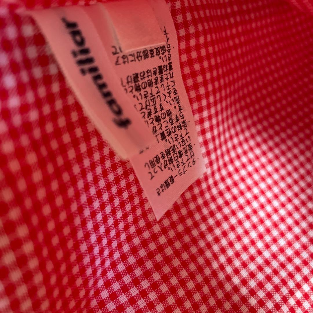 美品　familiar デニムバック　クマさんのブレックファースト　ブック入れ