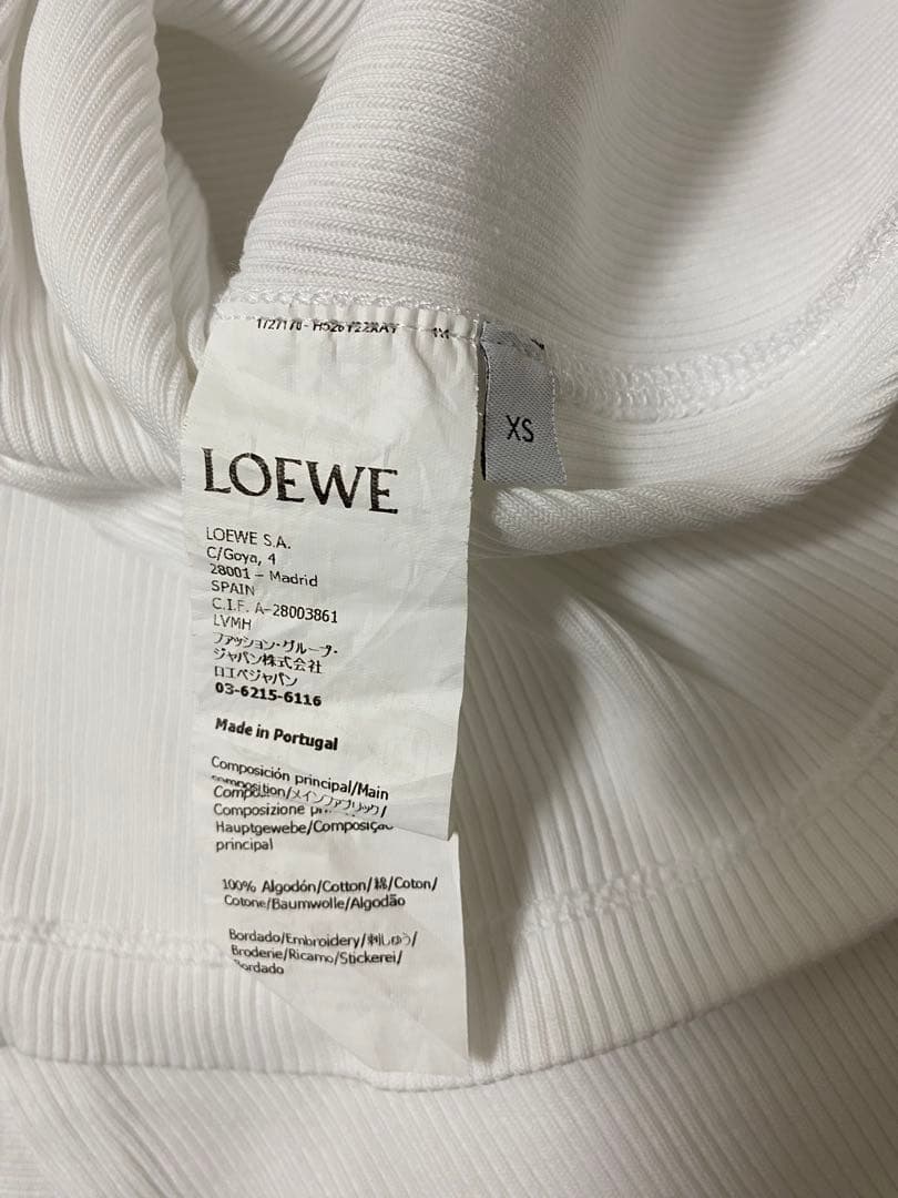 LOEWE LONG SLEEVE T-SHIRT ホワイト