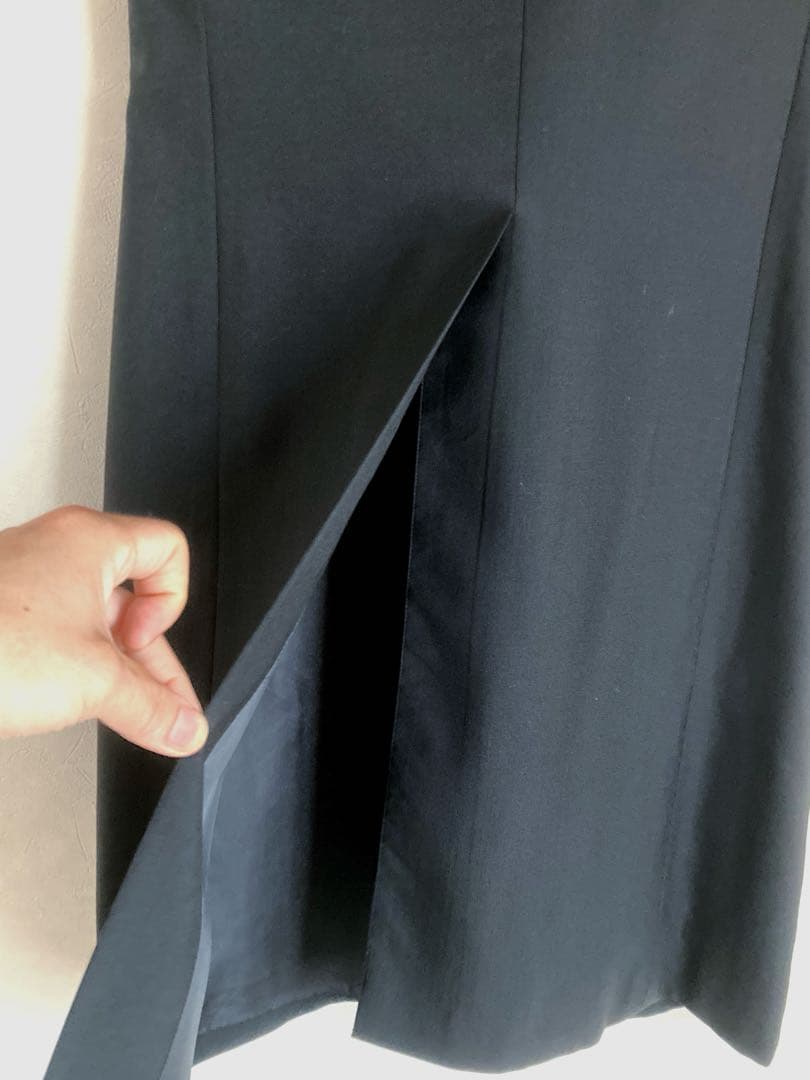限定価格/RAF SIMONS2005ss/ロングジレ/黒/46/ラフシモンズ