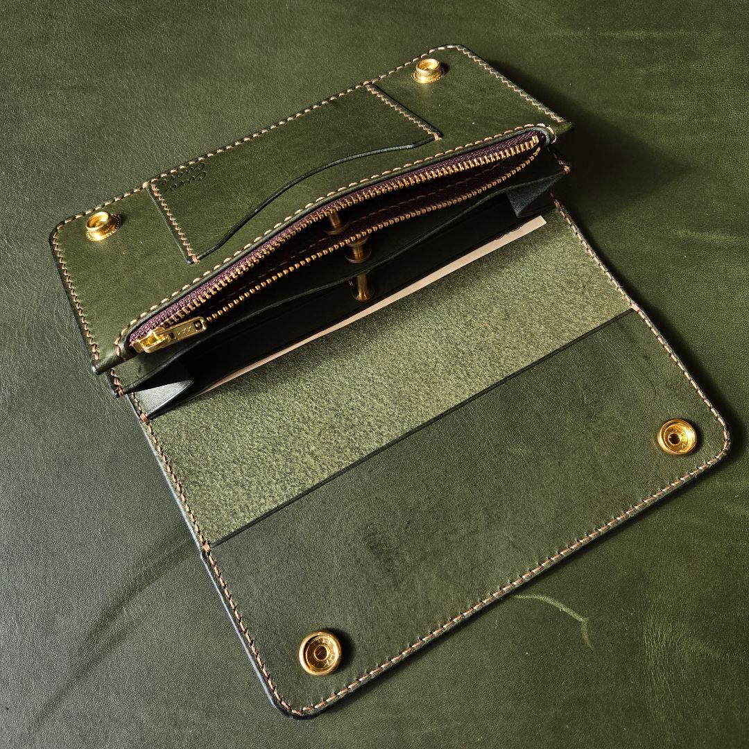 282ロング　トラッカーウォレット LINEA VASCA Liscio