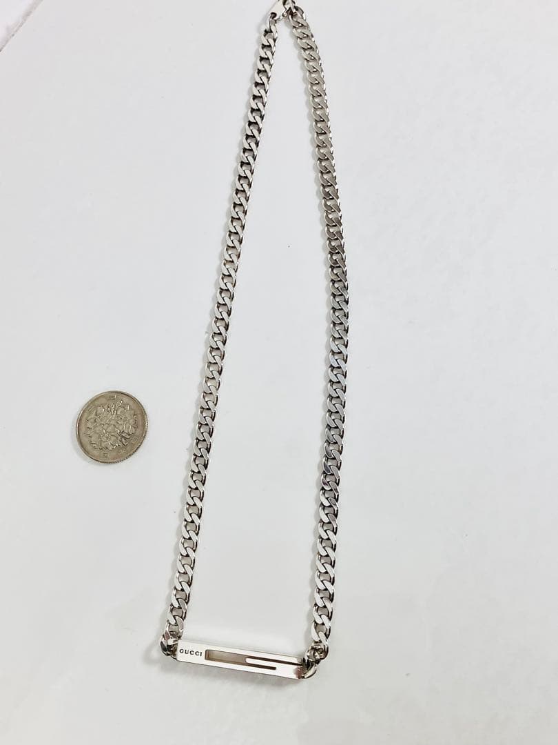【超美品】GUCCI カットアウトG 喜平チェーン ネックレス SV925