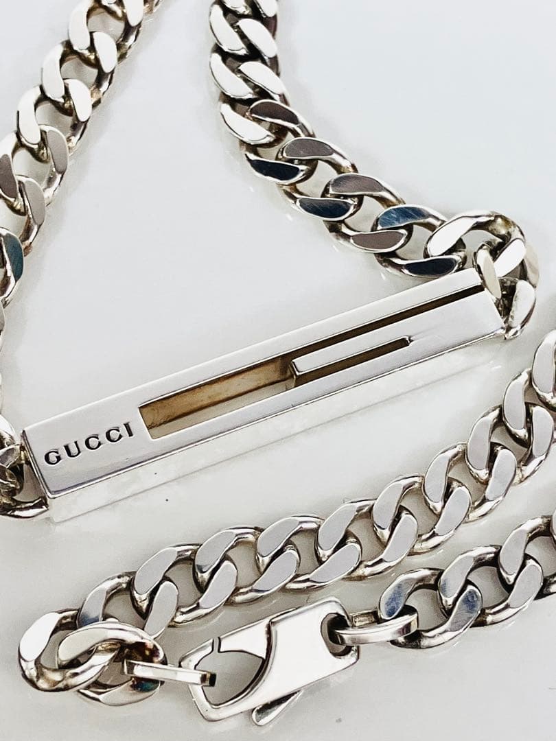 【超美品】GUCCI カットアウトG 喜平チェーン ネックレス SV925