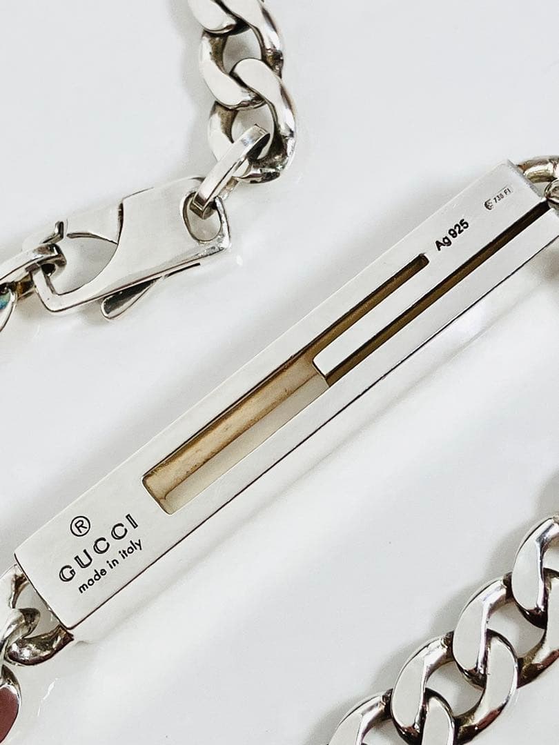 【超美品】GUCCI カットアウトG 喜平チェーン ネックレス SV925
