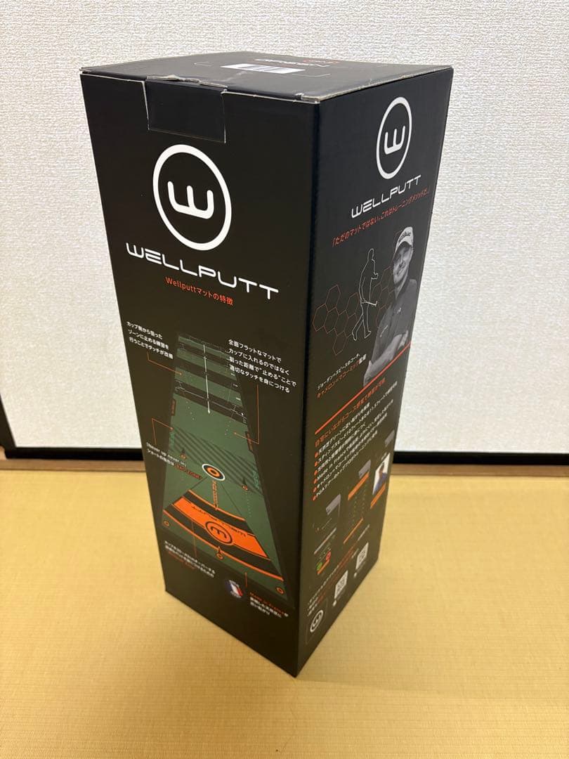 【美品】WELLPUTT パッティングマット　ゴルフ　パター　練習　3メートル