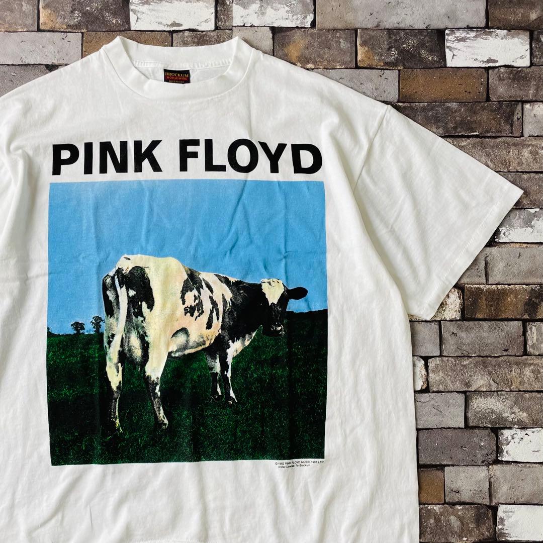 PINK FLOYD ピンク・フロイド 牛 S/S バンドTEE 白 XL