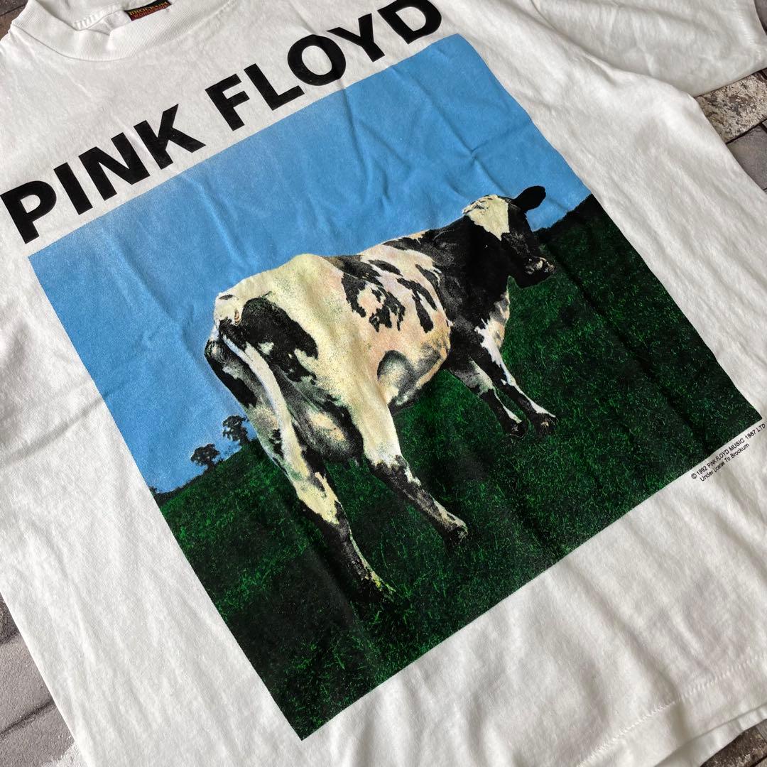 PINK FLOYD ピンク・フロイド 牛 S/S バンドTEE 白 XL