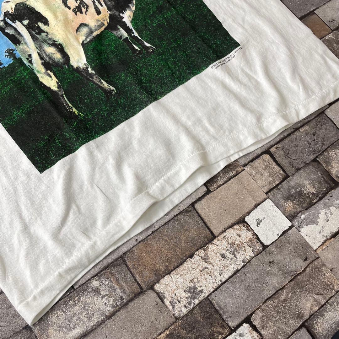 PINK FLOYD ピンク・フロイド 牛 S/S バンドTEE 白 XL