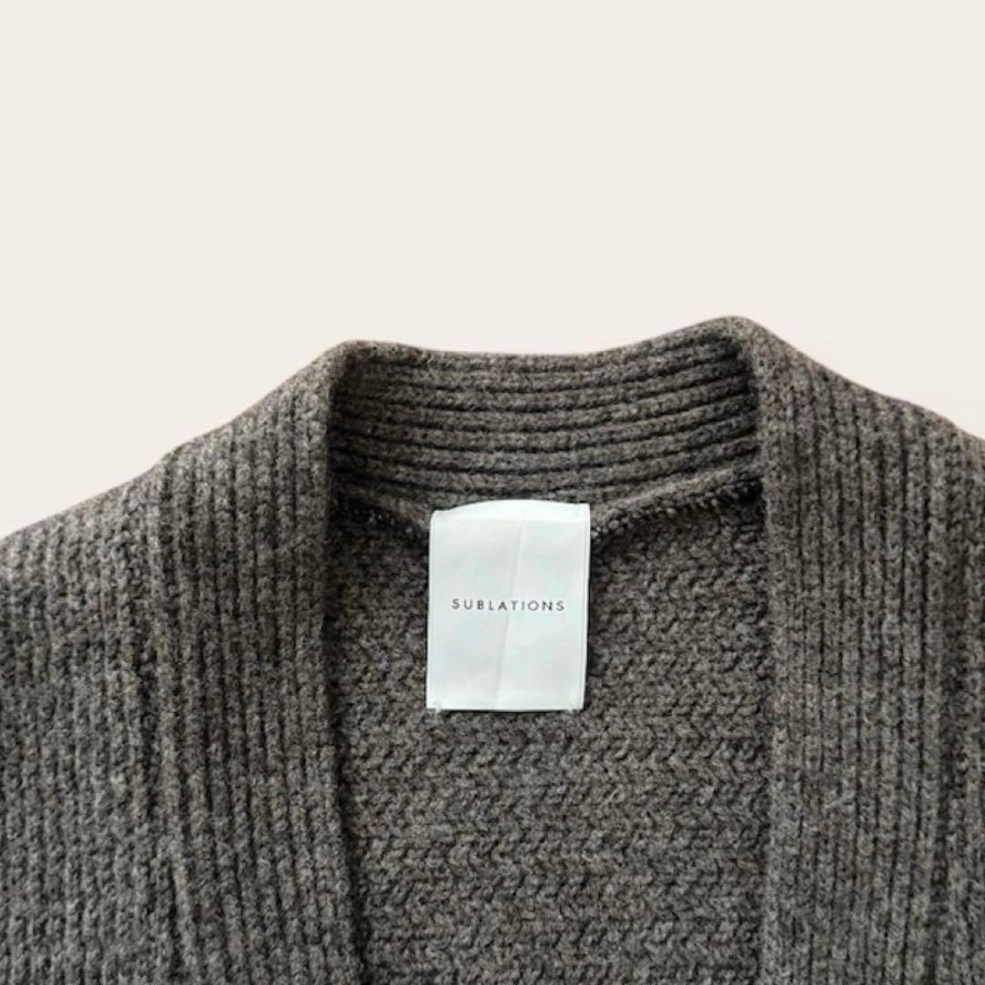 RAM WOOL HEAVY LONG CARDIGAN .14【MOCHA】