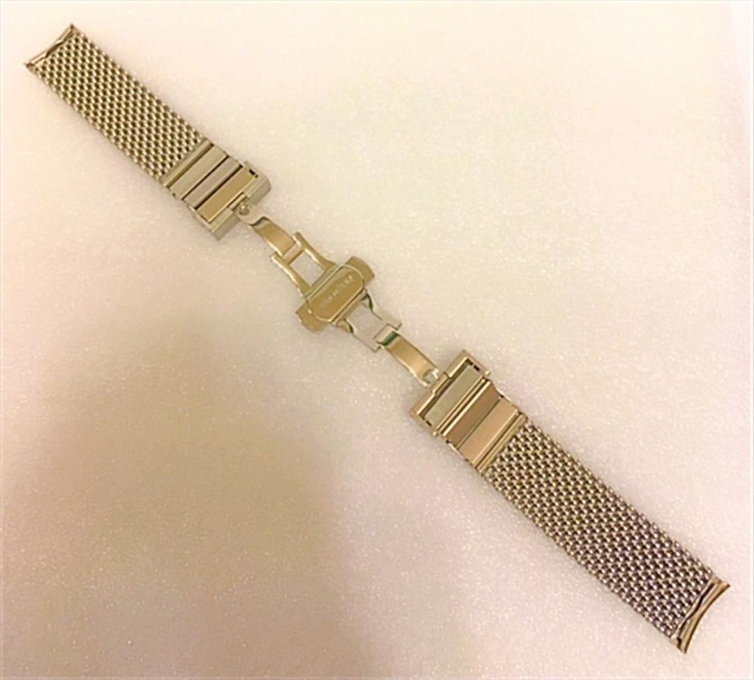 manxleather　ミラネーゼ メッシュ ベルト 20mm