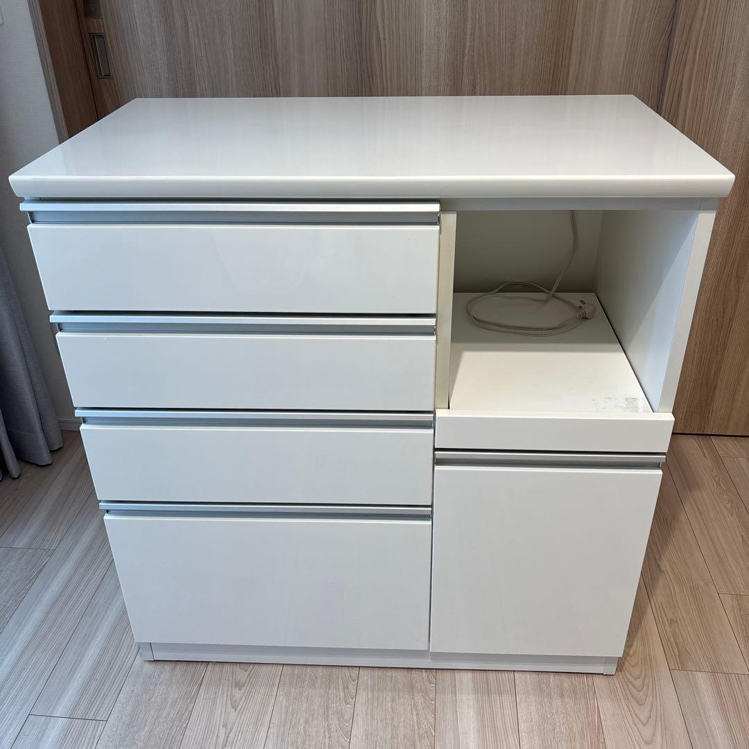 ニトリ　食器棚　キッチンカウンター　ハイカウンター　レジューム